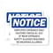 Signmission Employee Entrance Only Visitors Check-In Out OSHA Notice Sign, Vinyl Decal, 14in W x 10in L, 2PK OS-2PACK-NS-D-1014-L-11949 - alternate 1